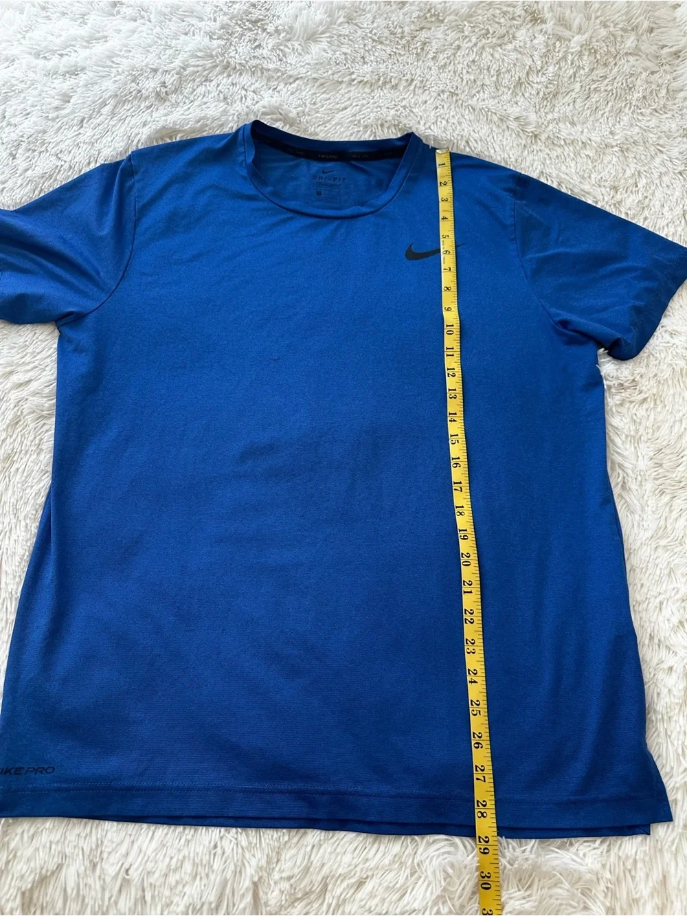 Nike Pro Dri-FIT Blue Training Shirt Men’s Large Gym Running Athletic Tee